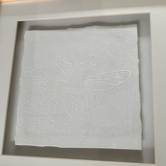 Threshold Pressed Paper Botanical Wall Art and bee set of‎ two wooden - Picture 8 of 15